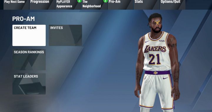 How to create a Pro-AM Team on NBA 2K20