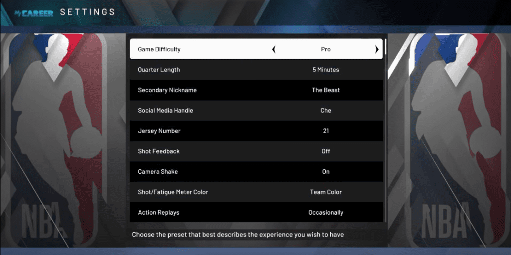 How To Change Mycareer Difficulty Settings Nba 2k20 Home Of Gamers