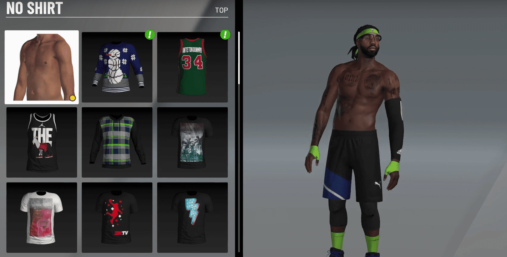 NBA 2K20 How to Take of Your Shirt