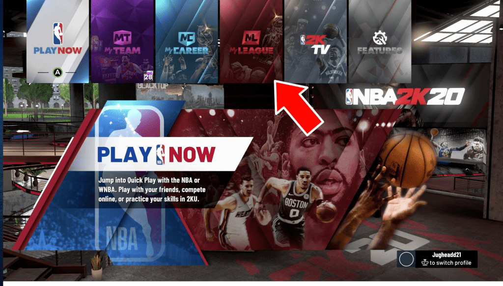 MYLEAGUE MENU in NBA 2K20 MyLeague