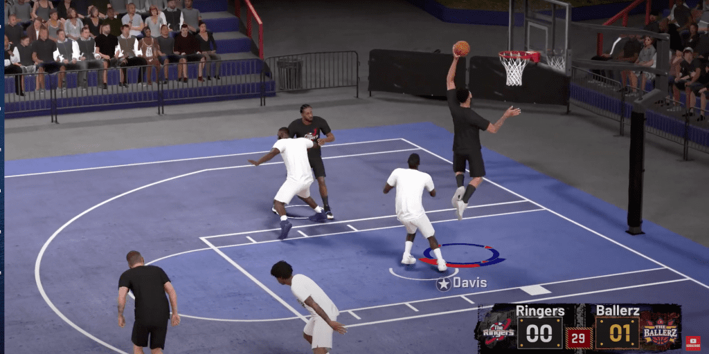 nba 2k20 blacktop gameplay. Anthony Davis dunking while Kawhi Leonard watched in NBA 2K20 