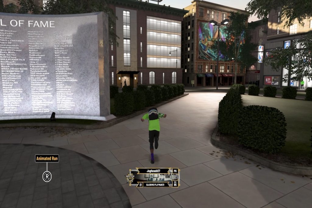 MyPlayer doing the naruto run in the neighborhood