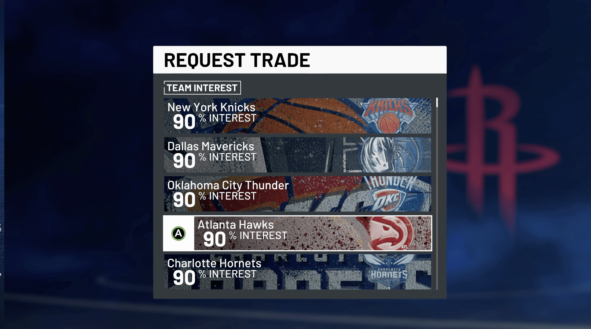 How to request a trade in nba 2k21